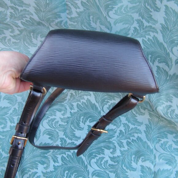 Authentic LOUIS VUITTON Black Epi Leather Mabillon Backpack Bag - Picture 7 of 16